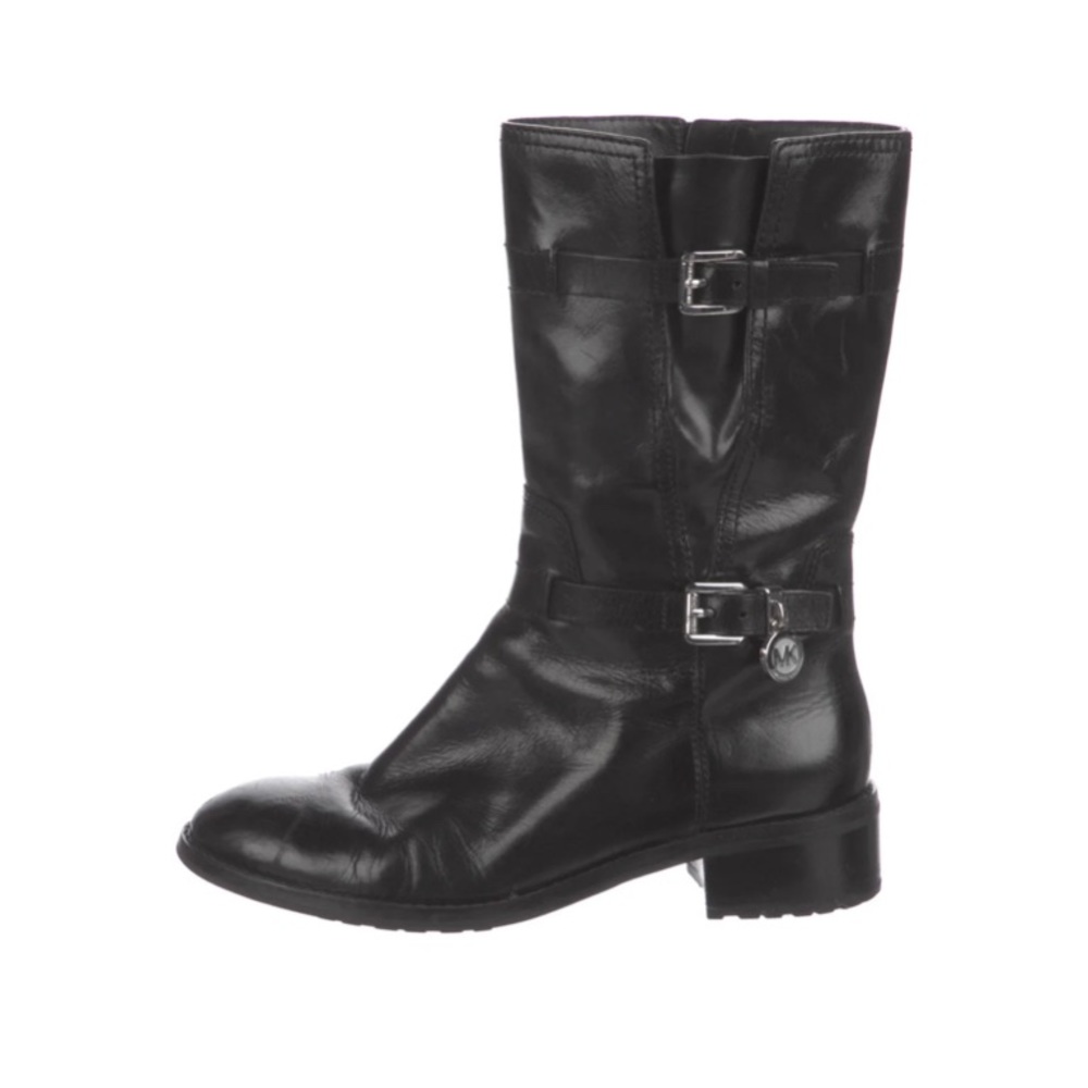 - Michael Kors leather Motto Boots